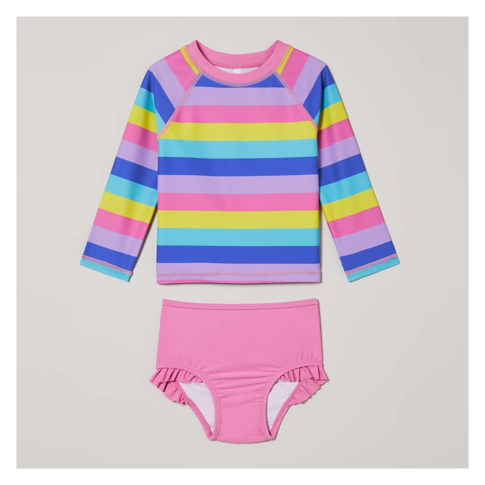 Joe Fresh Baby Girls 2 Piece Rash Guard Set 1 ea Zehrs